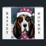 BASSET HOUND KALENDER<br><div class="desc">UNDERBARA Basset Hound-PRODUKTER</div>