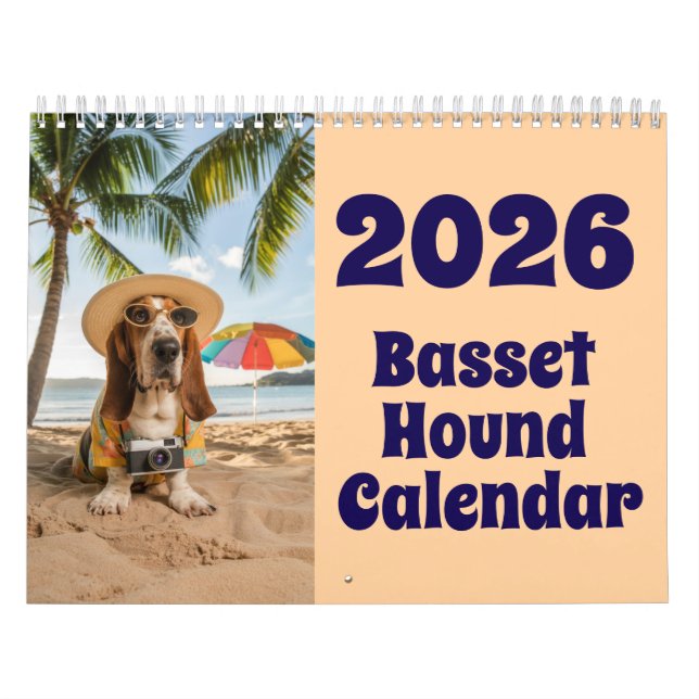 Basset Hound-kalender Kalender (Omslag)