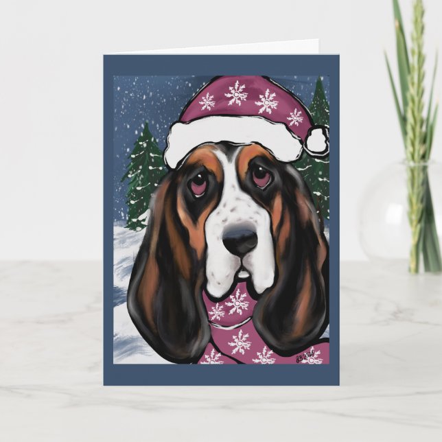 BASSET HOUND  KORT (Framsida)