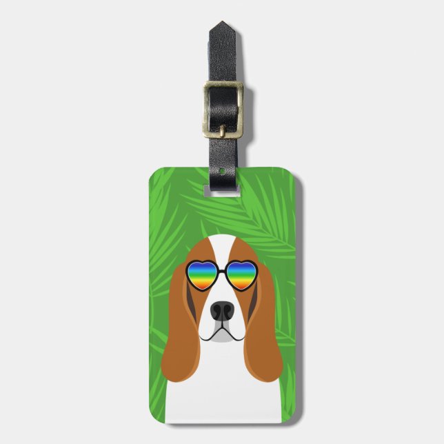 Basset Hound Loggage-taggar Bagagebricka (Vertikal Framsida)