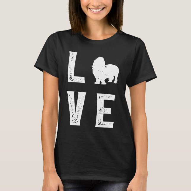 Basset Hound Love T Shirt (Framsida)