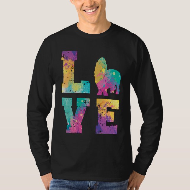Basset Hound Love T Shirt (Framsida)