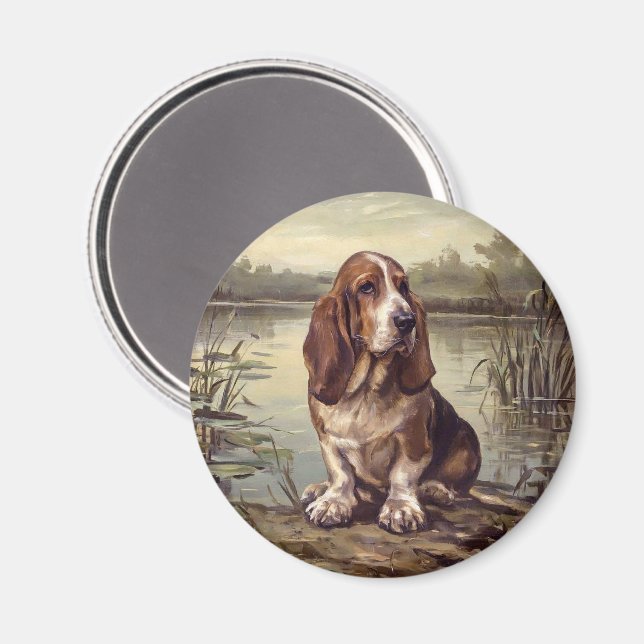 Basset Hound Magnet (Front/Back)