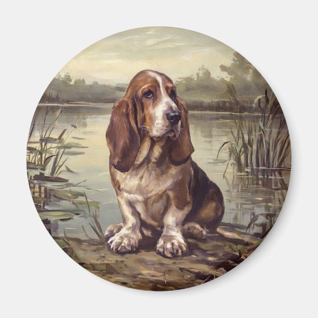 Basset Hound Magnet (Framsidan)