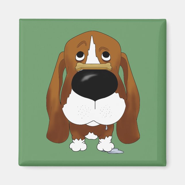 Basset Hound Magnet (Framsidan)