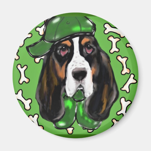 Basset Hound Magnet (Framsidan)