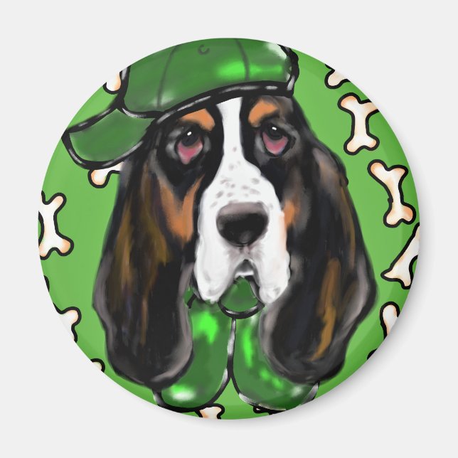 Basset Hound Magnet (Framsidan)