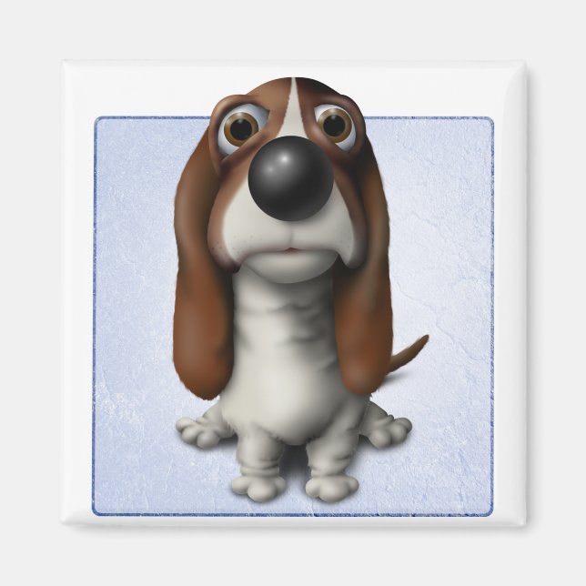 Basset Hound Magnet (Framsidan)