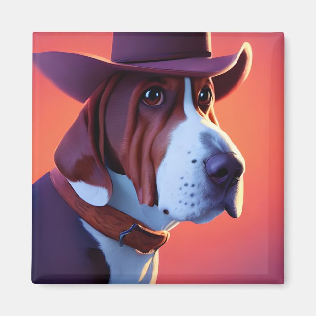 Basset Hound Magnet (Framsidan)