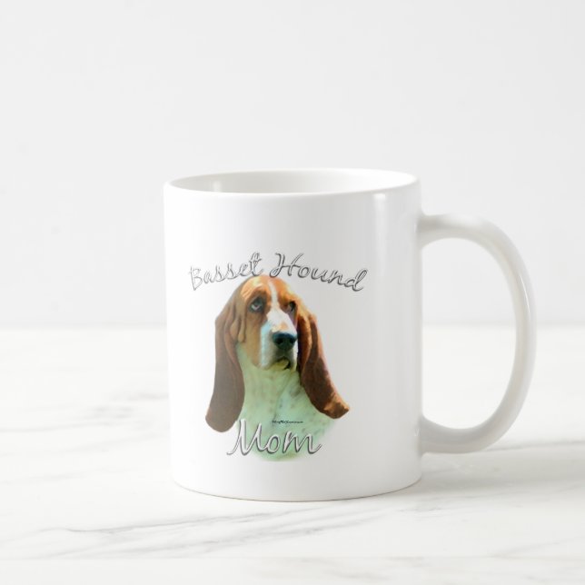 Basset Hound Mamma 2 Kaffemugg (Höger)