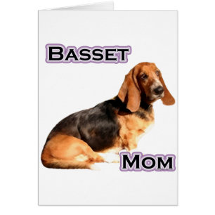 Basset Hound Mamma 4 Hälsningskort