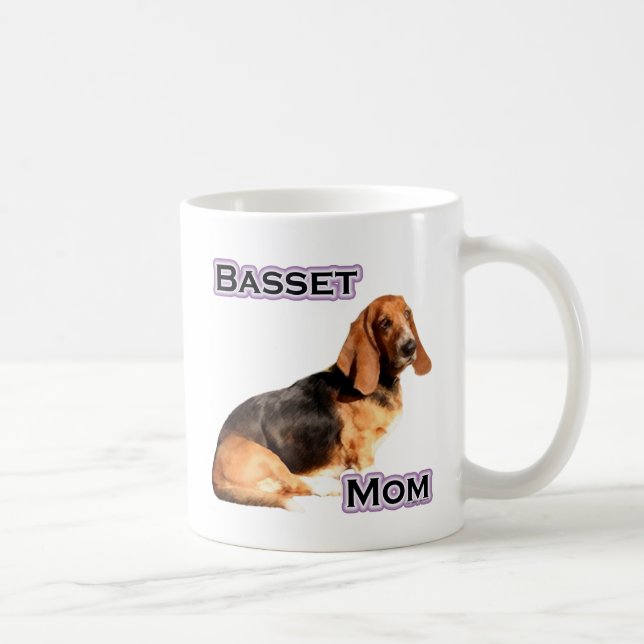 Basset Hound Mamma 4 Kaffemugg (Höger)