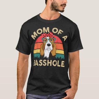 Basset Hound-mamma till en Basshole T Shirt