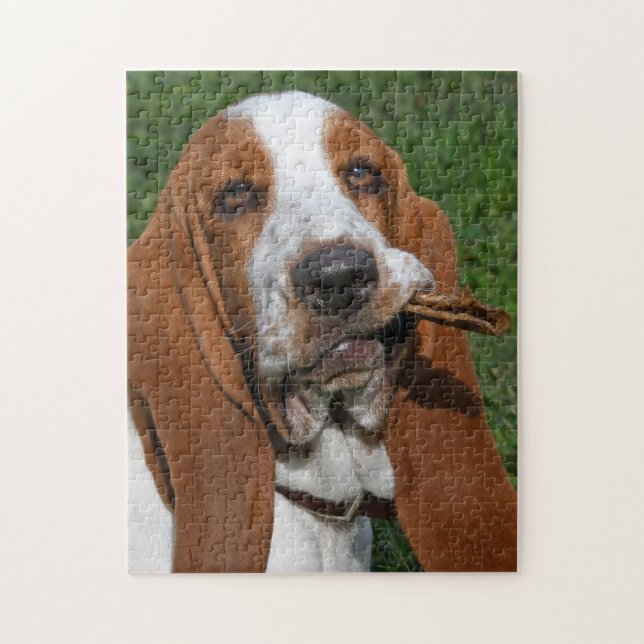 Basset Hound MorgChew Pussel (Vertikal)