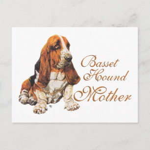 Basset Hound Mors dag Vykort