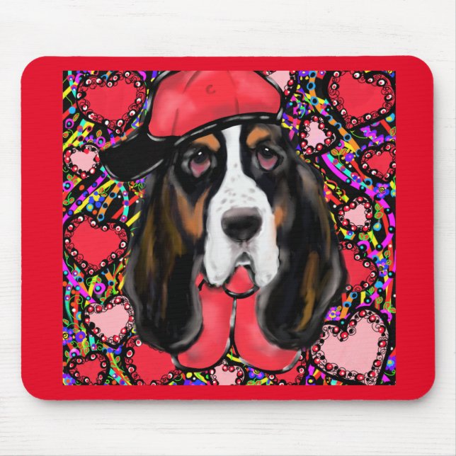 Basset Hound Musmatta (Framsidan)