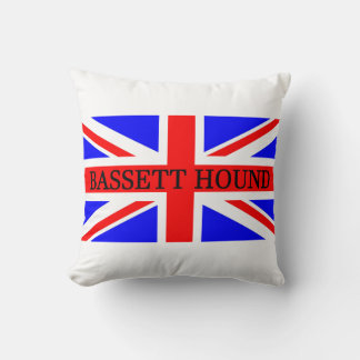 basset hound-namn på flagga kudde