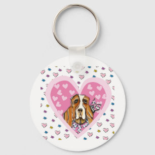 Basset Hound Nyckelring