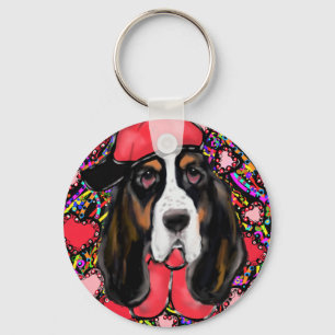 Basset Hound Nyckelring