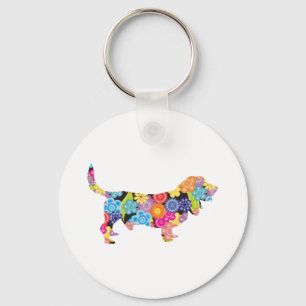Basset Hound Nyckelring