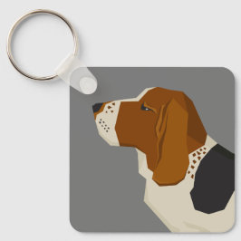 Basset Hound Nyckelring