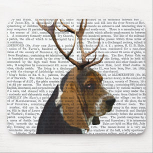 Basset Hound och Antlers Musmatta