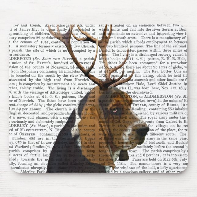 Basset Hound och Antlers Musmatta (Framsidan)