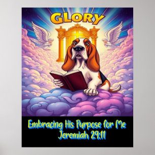 Basset Hound Omfamnar Hans Syfte För Mig Poster