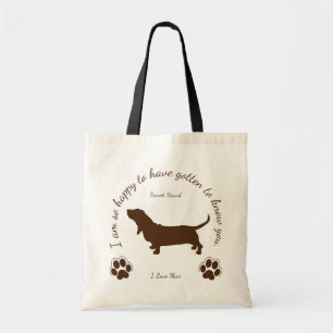 Basset Hound Original-väska för dig och din hund ト Tygkasse