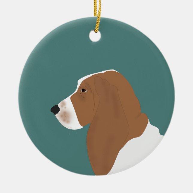 Basset Hound Ornament (Framsidan)
