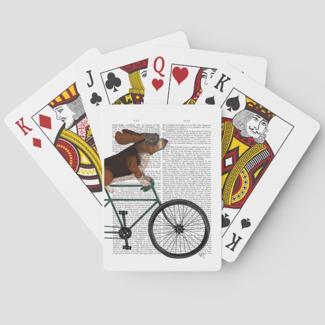 Basset Hound på Casinokort (Baksidan)
