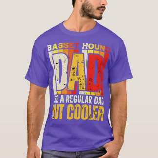 Basset hound Pappa som ett vanligt Pappa men Coole T Shirt