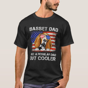 Basset Hound Pappa som ett vanligt Pappa men kylar T Shirt