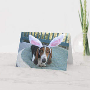 Basset Hound Påsk-kort Helgkort