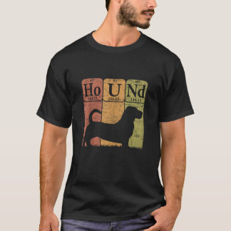 Basset Hound Periodic Bord Inslag Basset Hound T Shirt
