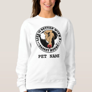 Basset Hound Personlig Life är bättre T-shirt