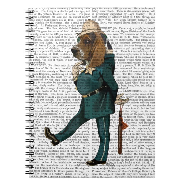 Basset Hound Policeman Anteckningsbok (Framsidan)