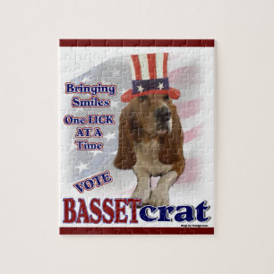 Basset Hound Politiskt humor Pussel