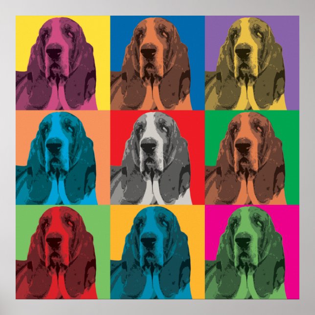 Basset Hound-popup-Poster Poster (Framsidan)