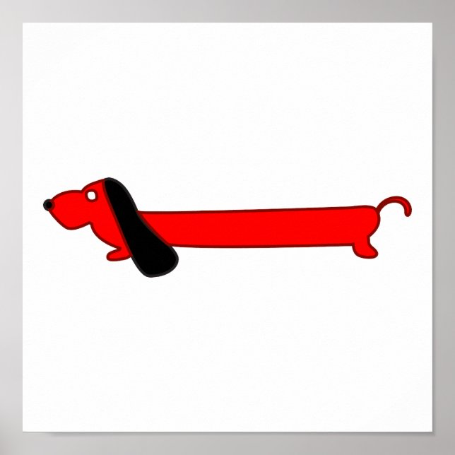 BASSET HOUND POSTER (Framsidan)