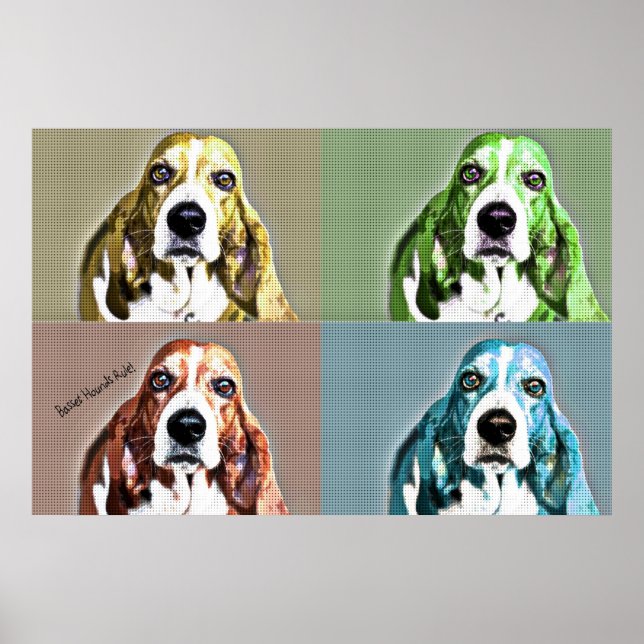 Basset Hound Poster (Framsidan)