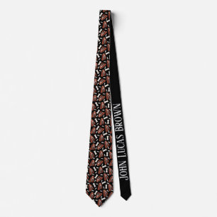 Basset Hound Print Neck Tie Slips