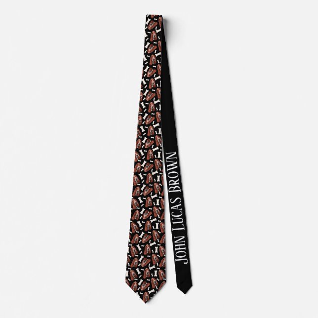 Basset Hound Print Neck Tie Slips (Framsida)