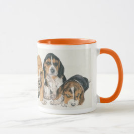 Basset Hound Puppies Mugg