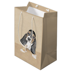 Basset Hound Puppy-målning - Originalteckning av