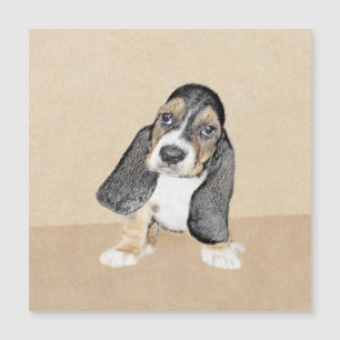 Basset Hound Puppy Painting - Original Hund Art