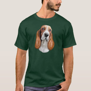 Basset Hound Red & White Tee