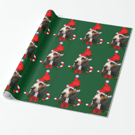 Basset Hound Santa Hat jul Presentpapper
