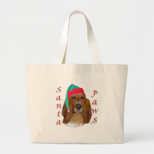 Basset Hound Santa Tassar Jumbo Tygkasse