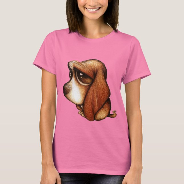 Basset Hound Shirt T-shirt (Framsida)
